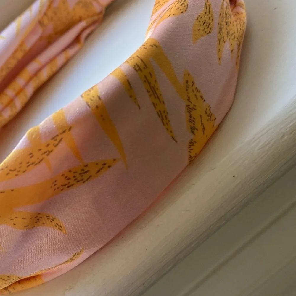 NWT Anthropologie Pink Palm Twist Headband
